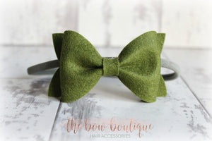 Large luxury felt bows (25 Colours)