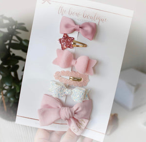 Personalised bow clip set