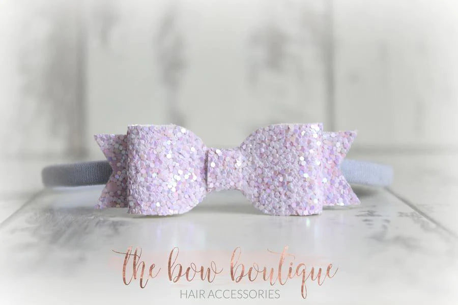Small glitter bows | 22 Colours | Clip or headband