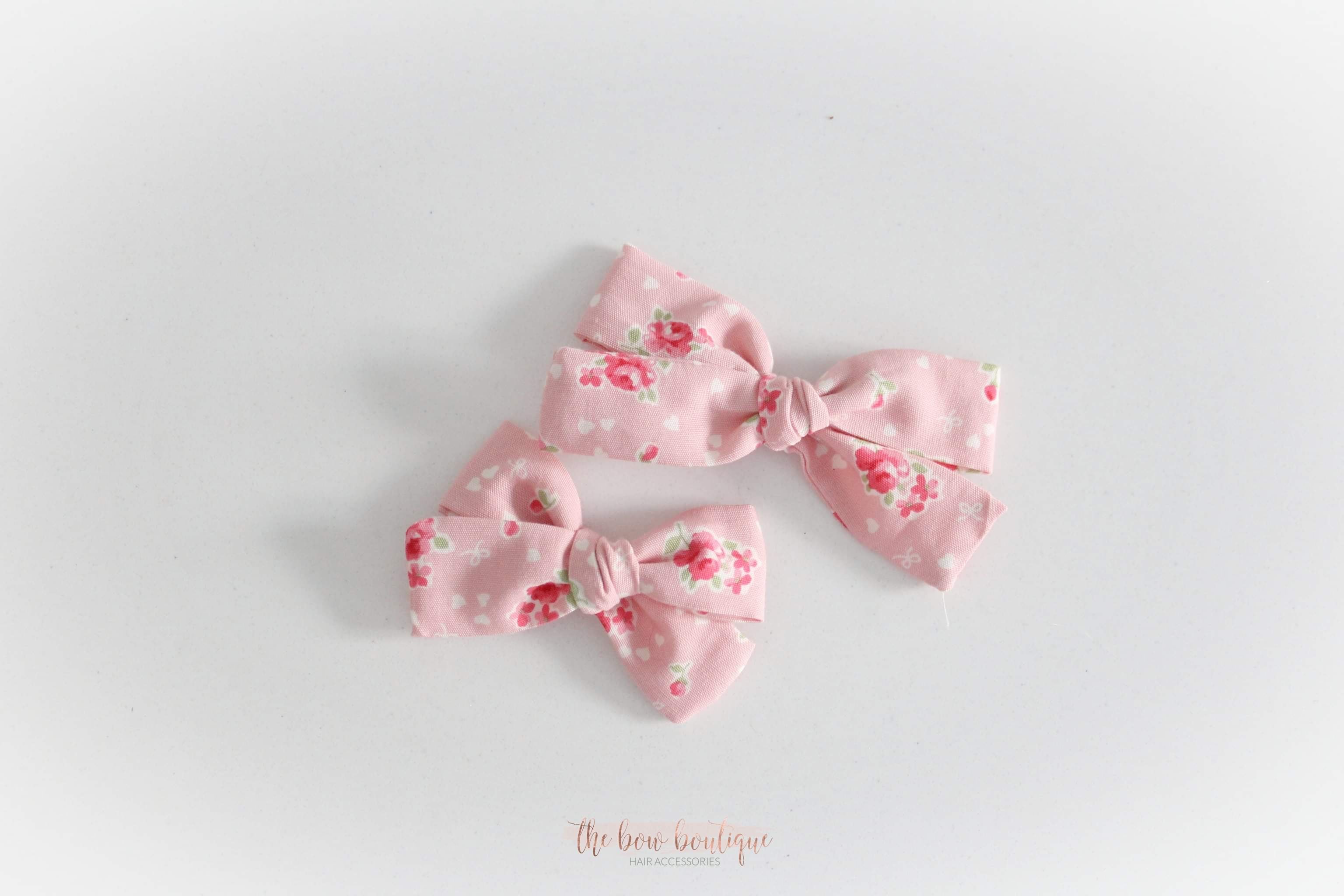 Floral bows | Valentines | Clip or headband
