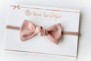 Linen knot bows - 10 Colours