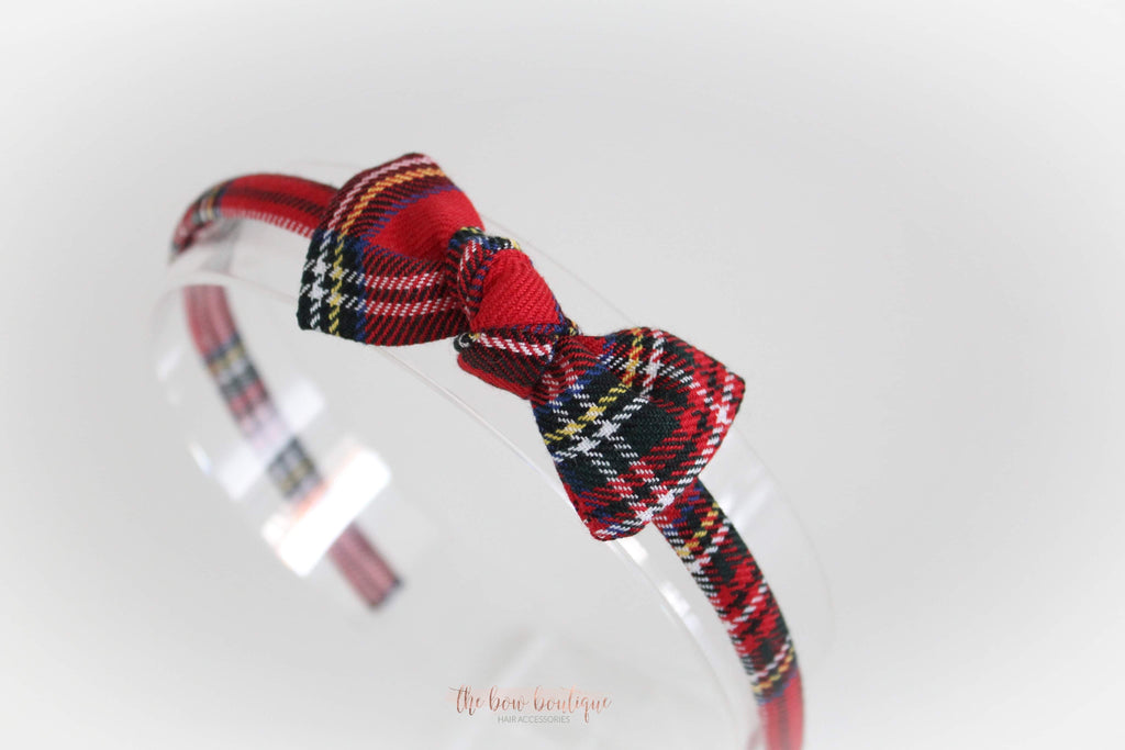 Tartan Alice headband