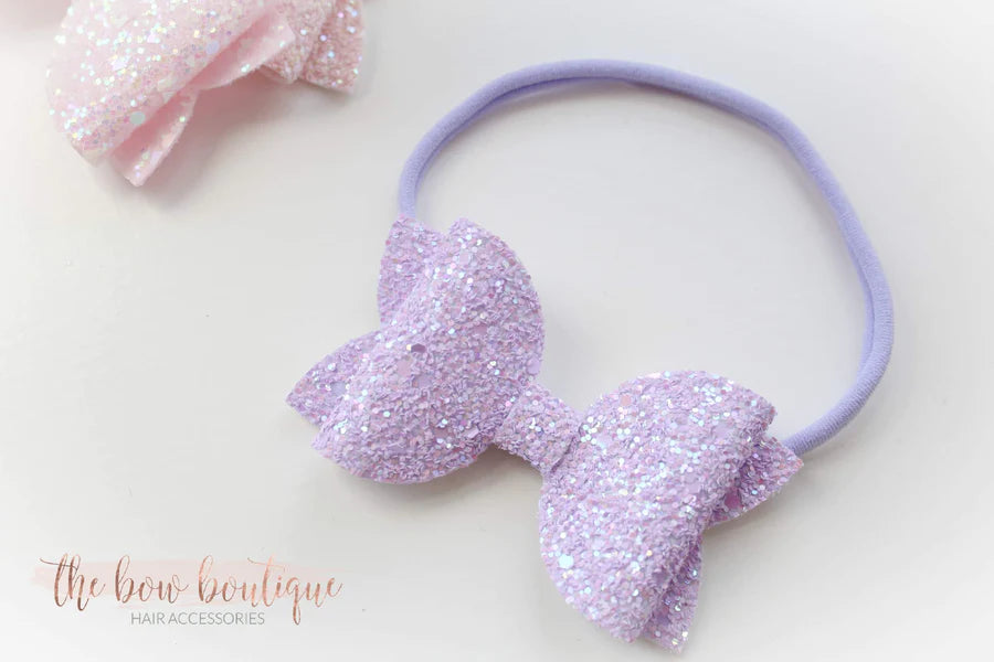 Large deluxe glitter bows | 23 colours