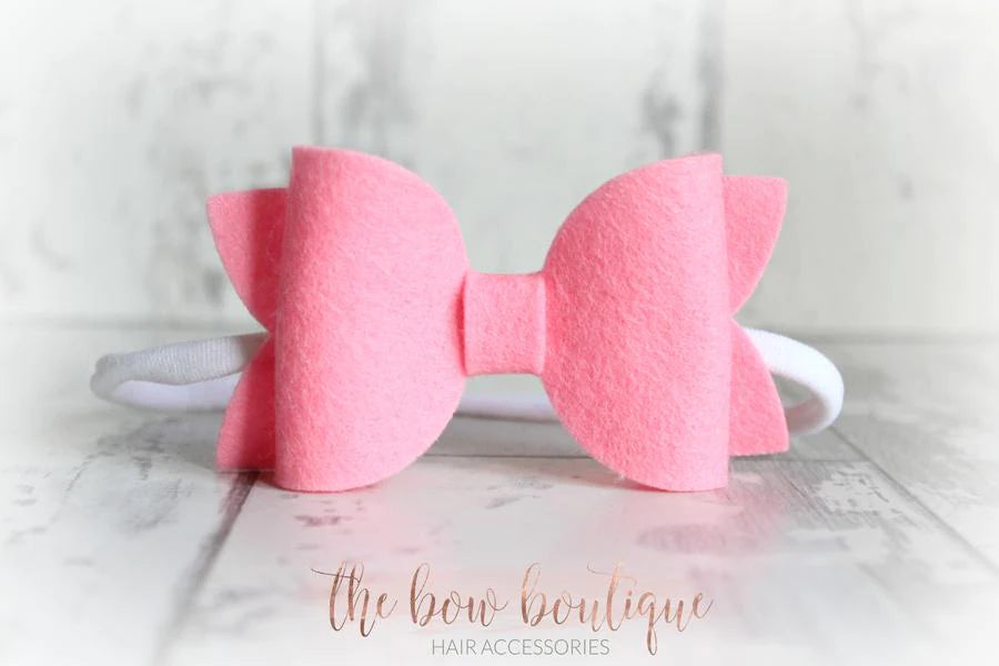 Large deluxe felt bows | 25 Colours
