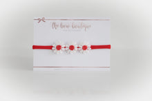 Load image into Gallery viewer, Red daisy flowers I clip or headband