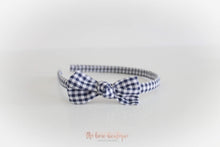 Load image into Gallery viewer, School gingham knot Alice headbands - 7 colours.