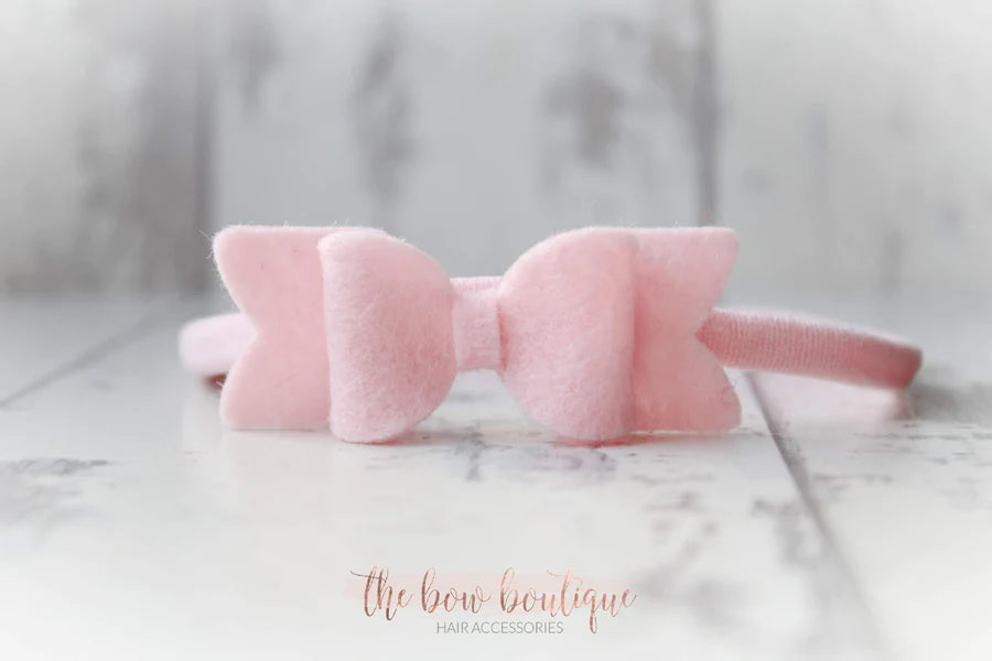 Small chunky felt bows | 25 Colours | Clip or headband