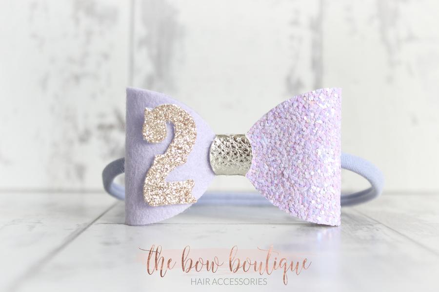 Birthday bows | Clip or headband | 8 Colours
