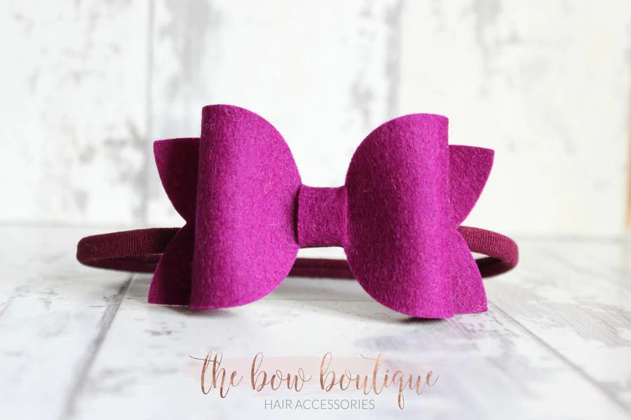 Large deluxe felt bows | 25 Colours