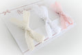Hand tied dainty clip set