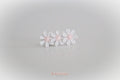 Delicate pink daisy flowers | Clip or headband