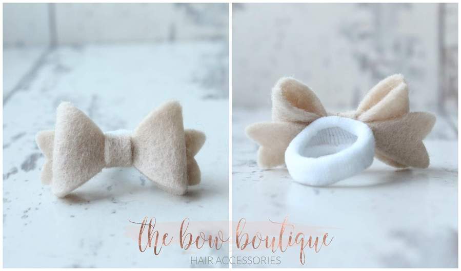 Mini baby felt bows | 25 Colours | Clip or bobble