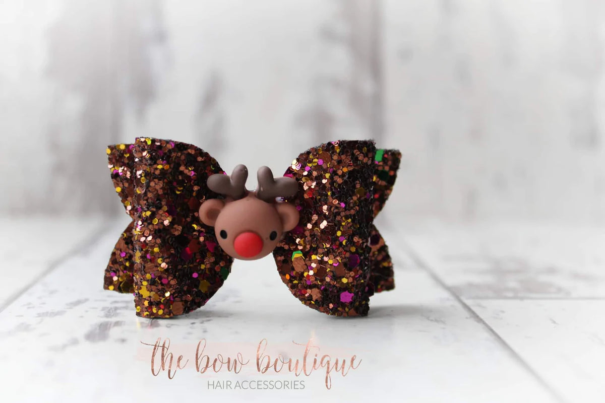 Medium deluxe Christmas bow | Clip, headband or bobble