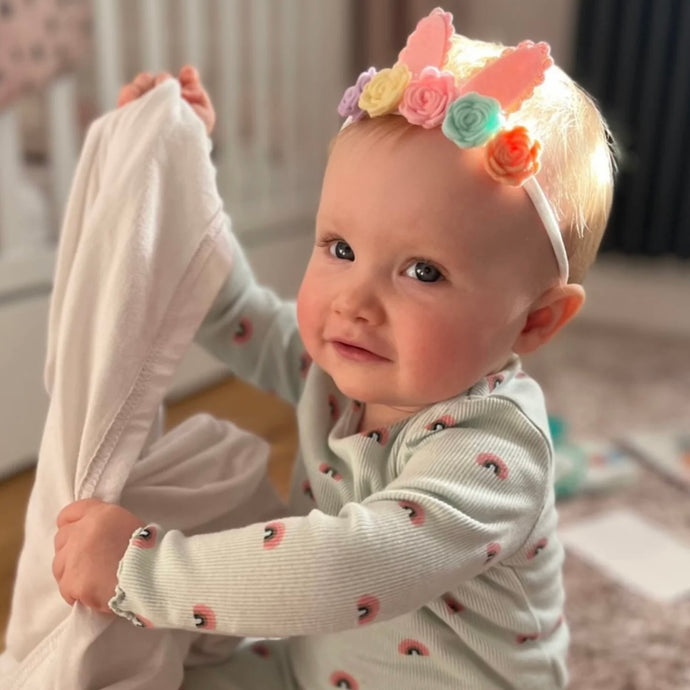 Bunny rainbow headband - Easter
