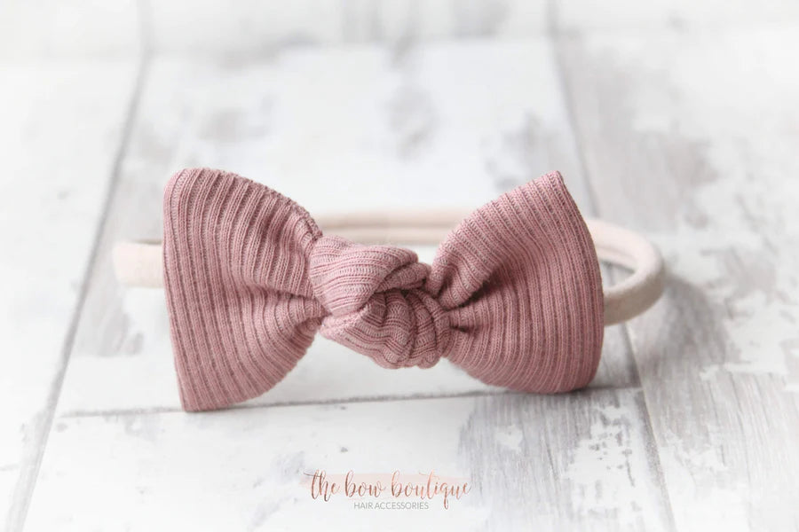Jersey ribbed knot bows | 20 Colours