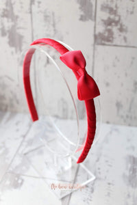 Pinch bow Alice headband - (17 colours)