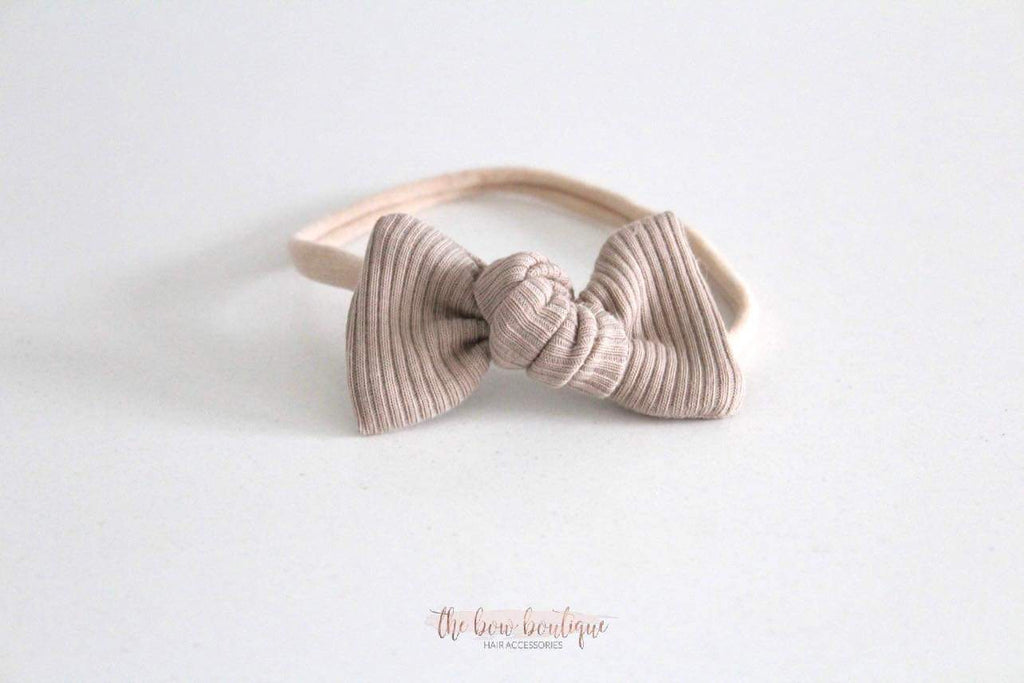 Jersey ribbed knot bows | 20 Colours