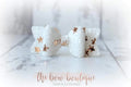 Glitter gingerbread small chunky bow | Clip or headband