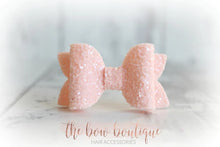 Load image into Gallery viewer, Mini deluxe glitter bows (25 Colours)