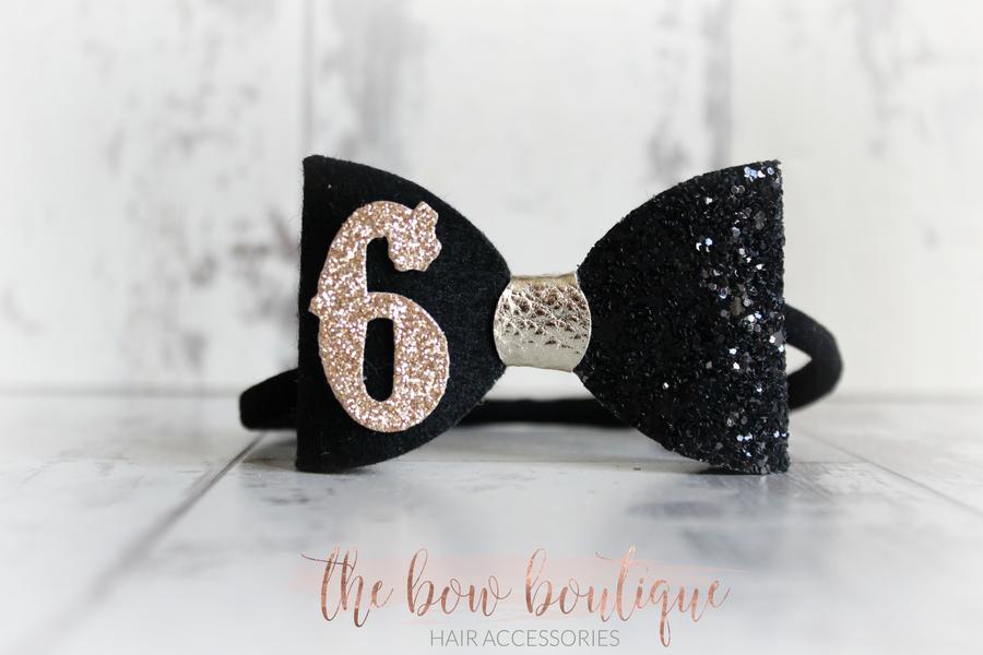 Birthday bows | Clip or headband | 8 Colours