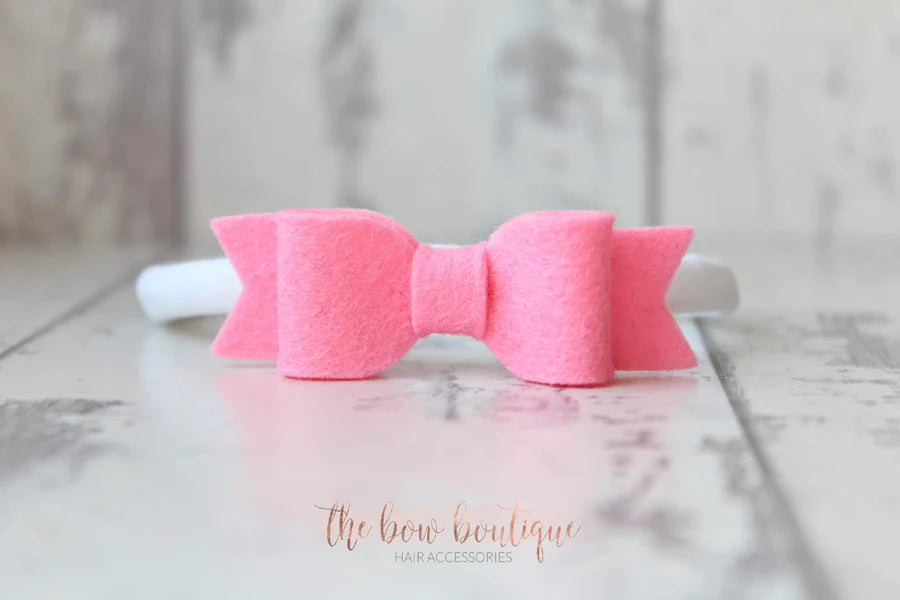 Small felt bows | 25 Colours | Clip or headband