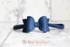 Mini deluxe felt bows (25 Colours)