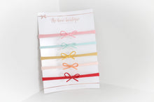 Load image into Gallery viewer, Petite summer suede bow headband set