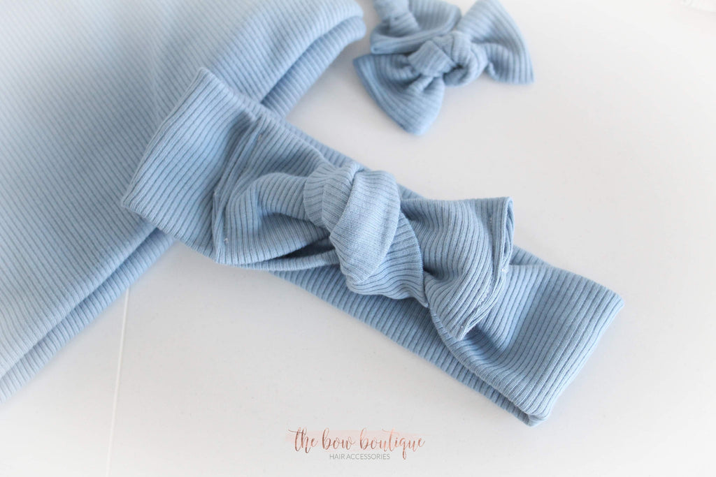 Powder blue headwrap