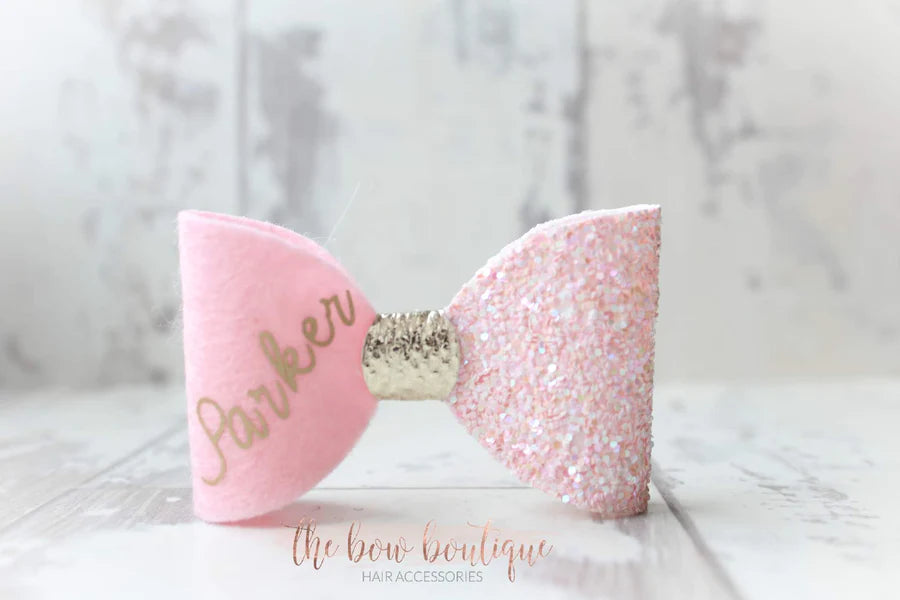 Personalised bows | 3 colours | Clip or headband