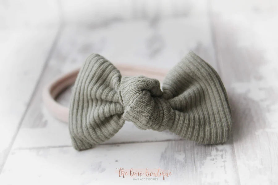 Jersey ribbed knot bows | 20 Colours