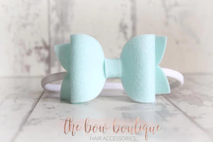 Large deluxe felt bows (25 Colours)