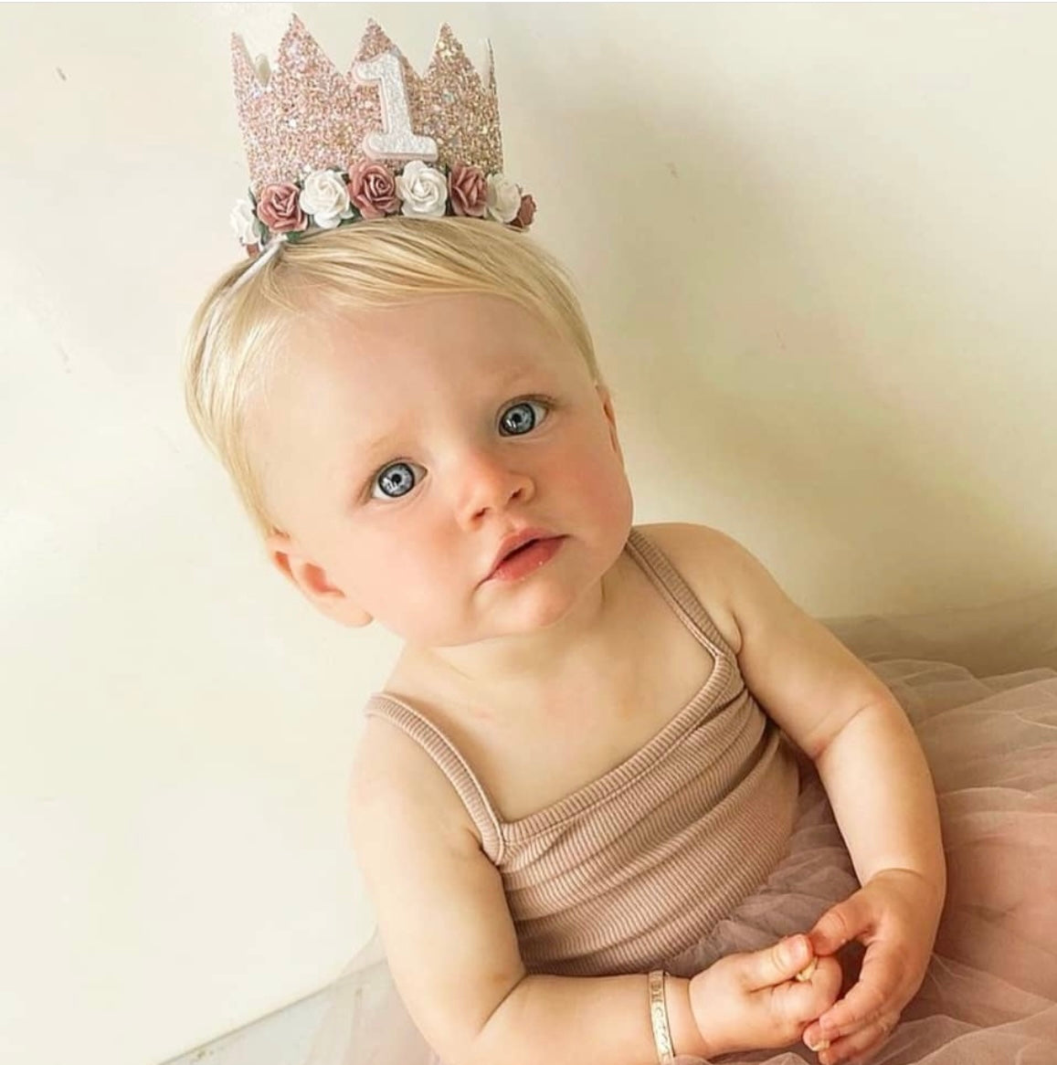 Baby birthday crown sales
