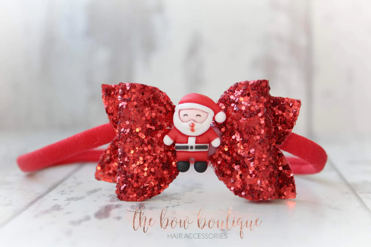 Medium deluxe Christmas bow | Clip, headband or bobble