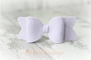 Small chunky felt bows (25 Colours)