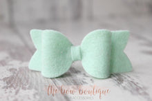 Load image into Gallery viewer, Small chunky felt bows (25 Colours)