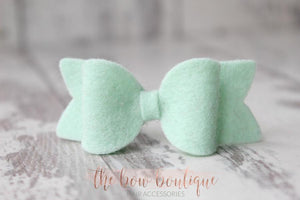 Small chunky felt bows (25 Colours)