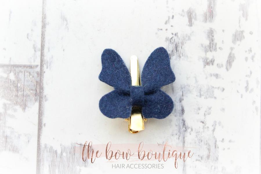Felt butterflys | 26 Colours | 2 Sizes | Clip or headband