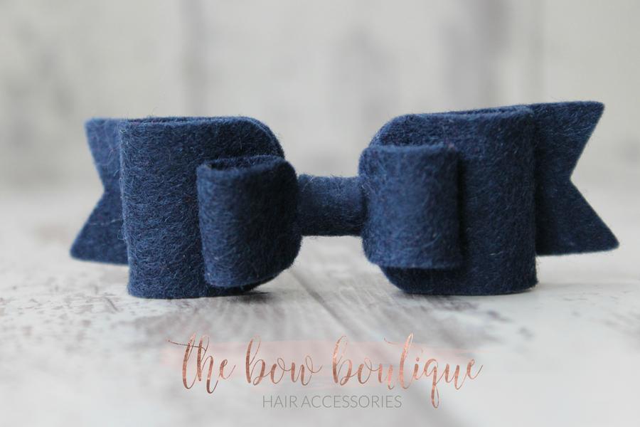 Double felt bows | 25 colours | Clip or headband