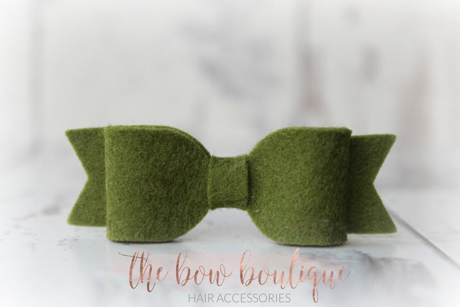 Small felt bows | 25 Colours | Clip or headband