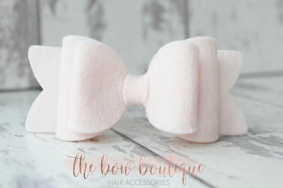 Chunky double felt bows | 23 Colours | Clip or headband
