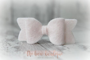 Small chunky felt bows (25 Colours)