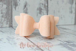 Chunky double felt bows (23 Colours)