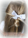 Lace hand tied hair bows | 2 Colours