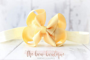 Ribbon bow headbands (20 Colours)