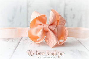 Ribbon bow headbands (20 Colours)