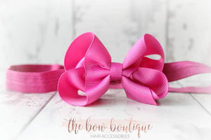 Ribbon bow headbands (20 Colours)