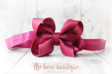 Load image into Gallery viewer, Ribbon bow headbands (20 Colours)