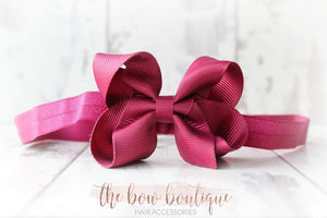 Ribbon bow headbands (20 Colours)