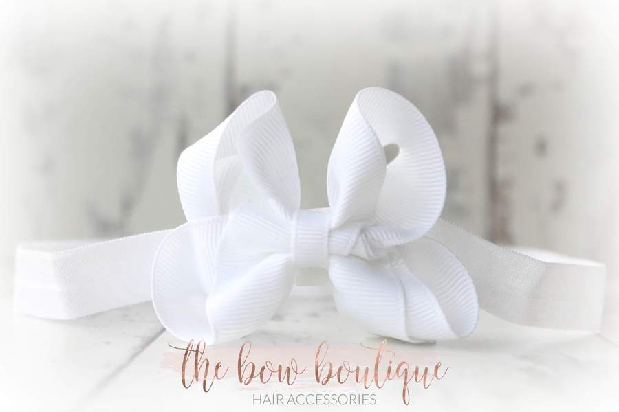 Ribbon bow headbands (20 Colours)