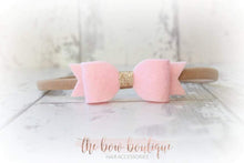 Load image into Gallery viewer, Small vintage bows with gold centre  (10 Colours)